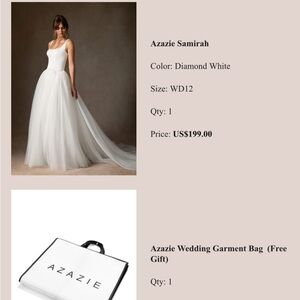 AZAZIE wedding dress